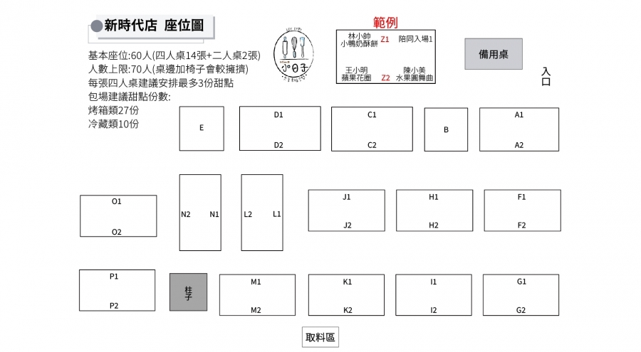 Home.焙小日子 台灣新時代店 包場規則